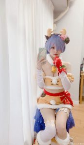 桜桃喵可爱白丝袜写真集cosplay大尺度高清美女14P-绅士社