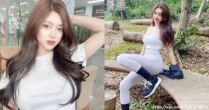 丰唇正妹「登山时曲线毕露」，撩人的坐姿「好性感」！-绅士社