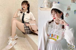 甜到长蚂蚁！来自越南「天菜眼镜妹」眨眼放电女友感爆棚修长美腿更是犯规到不行-绅士社