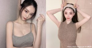 惹火D正妹「Lily」很饱满，灰色小背心「展现性感深沟」！-绅士社