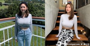 峰峰相连到天边！网路疯传妹「Joanne」身材真D好！-绅士社