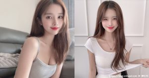 大食量妹子「深沟好满」，「爱穿低胸装」品尝美食！-绅士社