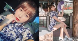 旗袍94辣！超萌娃娃脸正妹「QQ」身形曼妙，白皙美腿和圆润蜜桃让人赞爆-绅士社