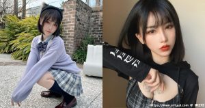 甜美妹子转为「火辣暗黑风格」，「黑色低胸装」好凶猛啊！-绅士社