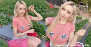 女神陈洁儿Yui采草莓，原来是个懂吃的人啊！-绅士社