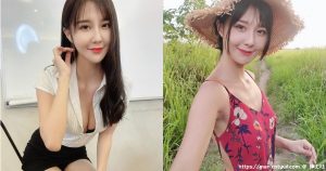 火辣俏秘书「超短裙＋低领口」，「惹火的美艳模样」让人想当她同事！-绅士社