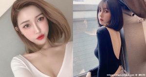 神仙身材！美艳正妹「大露光滑美背」，前面还有「凸出的胸型」！-绅士社