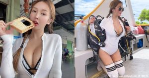 「大马爆R妹」勇闯沙巴考潜水执照！「超丰满双球」不怕浮不起来！-绅士社