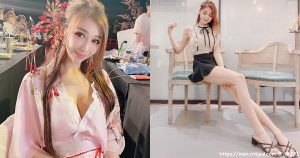 松烟仓库「浴衣美人」出没！恩齐儿「性感雪R」若隐若现，修长美腿好惊人！-绅士社